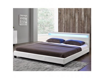 Čalouněná postel Paris140 x 200 cm bílá 25208