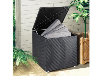 Úložný box 75x75x70cm - černá pružina