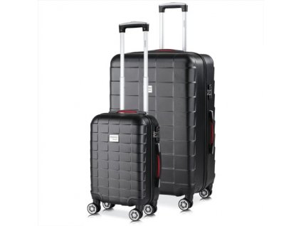 Sada cestovních kufrů 2-dílná - černá