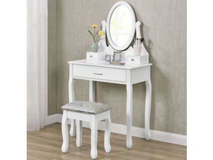 Toaletní stolek Lena - bílý 25662