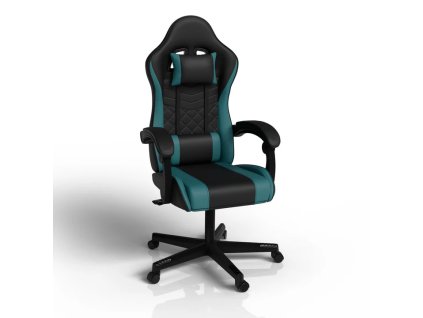 Kancelářská židle HyperSeat - černá/tyrkysová