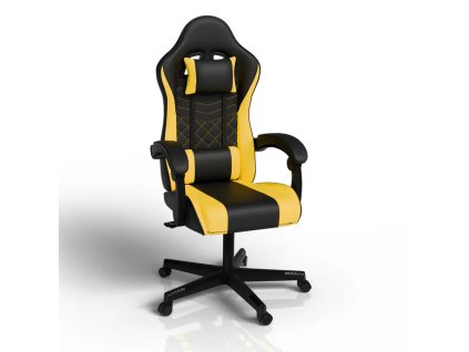 Kancelářská židle HyperSeat - černá/žlutá