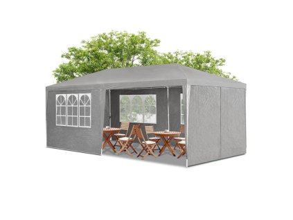 Párty stan 3x6 m - tmavě šedá