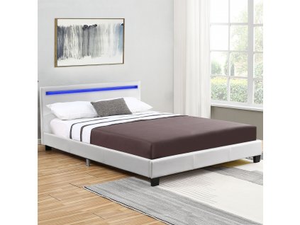 Čalouněná postel Verona 120 x 200 cm - bílá 27892