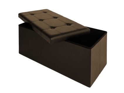 Úložný box hnědý - 80 x 40 x 40 cm 28026