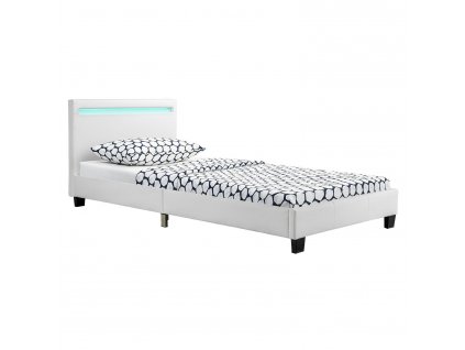 Čalouněná postel Verona 90 x 200 cm - bílá