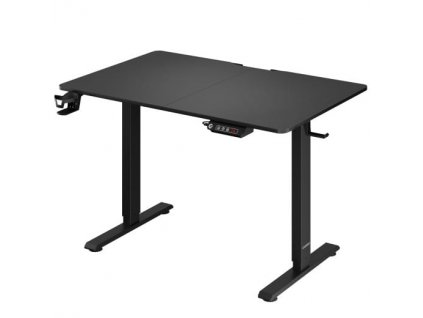 Výškově nastavitelný kancelářský stůl černý-110x60x118 cm v pracovně