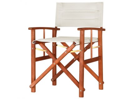 Režisérská židle eukalyptus - krémová