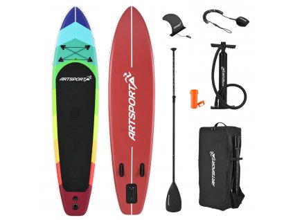 Paddleboard s příslušenstvím - barevný