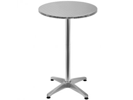 Hliníkový barový stôl - Ø60 cm skládací