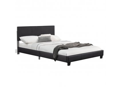 Čalouněná postel Bolonia 140 x 200 cm - černá