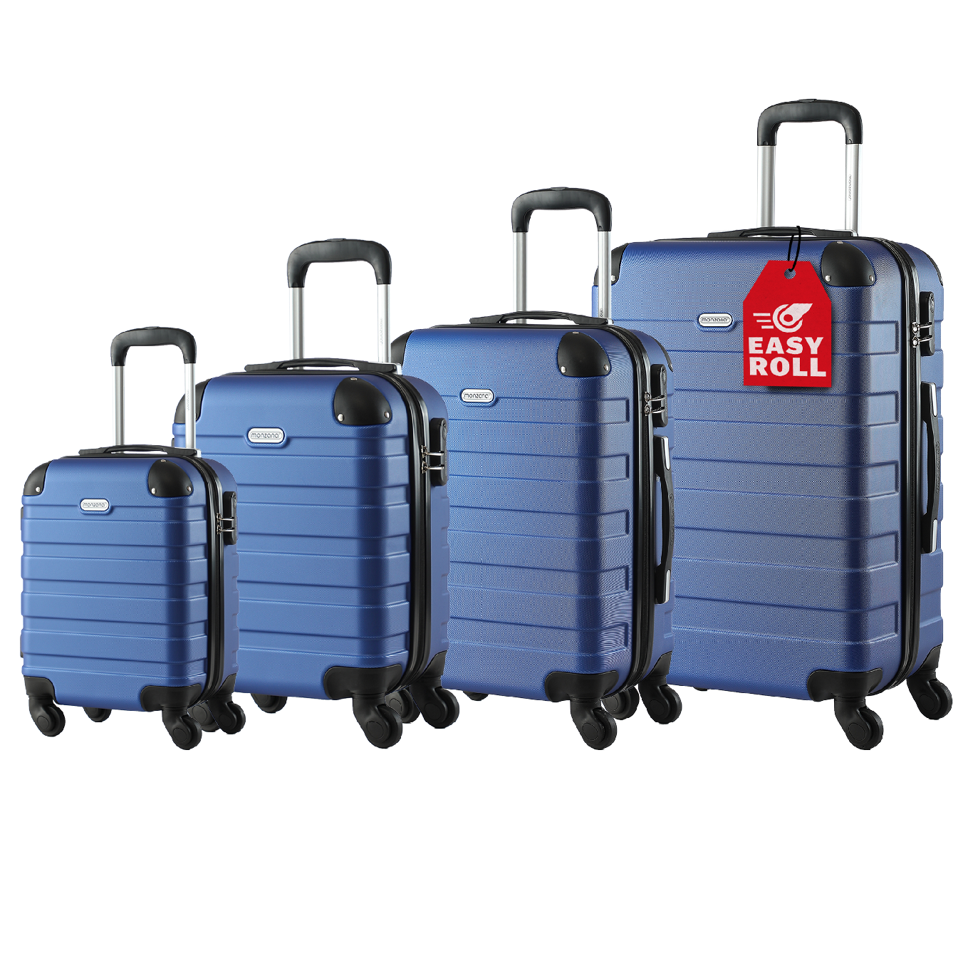 Sada 4 ks cestovních kufrů – modrá