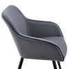 Křeslo Tarji se sametovým potahem - antracit 25779