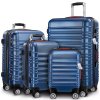 Set cestovních kufrů Baseline 4-dílný - modrý