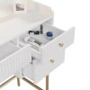 Toaletní stolek Samira - bílý zásuvky