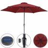 13242 2 led slnecnik miami 270 cm cerveny