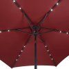 13242 3 led slnecnik miami 270 cm cerveny