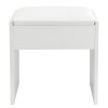 Taburetka Melly v bílé barvě s čalouněním 27214