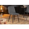 Designová židle Amazon sametově šedá 34583