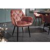 Designová židle Milano samet hnědá 34635