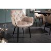 Designová židle Milano champagne samet 34645