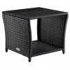 Ratanový stolek Vedis 45x45x40cm - černý
