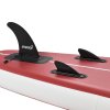Paddleboard s příslušenstvím - barevný ploutve