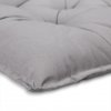 Poduška na lavici 100x110x8 cm - světle šedá roh
