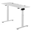 Kancelářský stůl 140x60cm - bílý ze předu