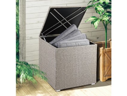 Úložný box 75x75x70 cm - béžová využitie