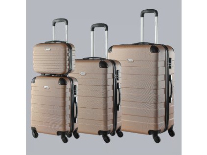 Set cestovných kufrov Essential 4-dielny - champagne