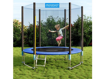 Trampolína Ø 244 cm s bezpečnostnou sieťou a certifikátom TÜV SÜD GS pouzitie