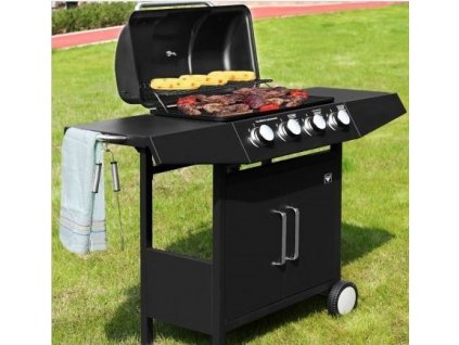 Záhradný plynový gril BBQ Laredo so 4 horákmi z nerezovej ocele 6518