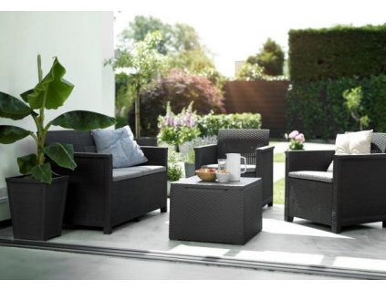 Záhradný set EMMA 2 seaters sofa - grafit 5725
