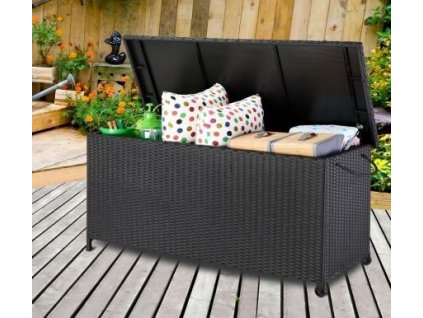 Úložný box 150cm x 53cm x 55cm - čierna s kolieskom 2499