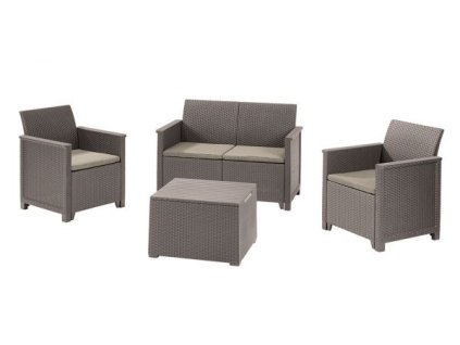 Záhradná zostava EMMA 2 seaters sofa set - cappuccino 9452