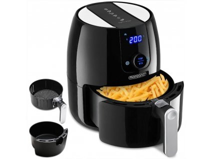 Teplovzdušná fritéza FRYER 2 black – 9 v 1 s dotykovým displejom 1500 W 4,6 l 7733