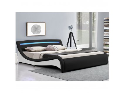Čalúnená posteľ Malaga 180 x 200 cm - čierna 13311