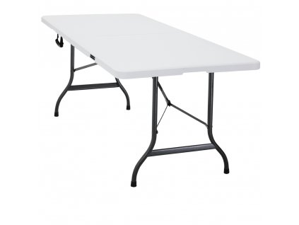 Skladací stôl biely - 183x76cm 13523