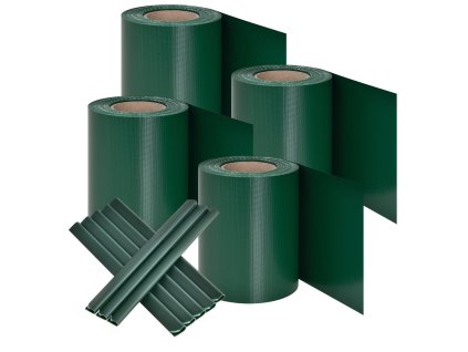PVC ochranný pás na plot 4 kusy - zelená 14333