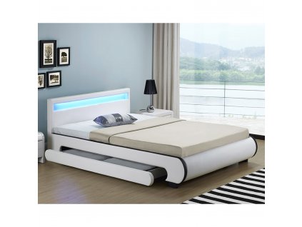 Čalúnená posteľ Bilbao 140x200 cm - biela 14664