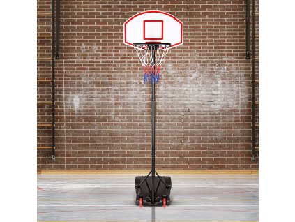 Basketbalový kôš s kolieskami - 179-209 cm 15047