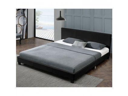 Čalúnená posteľ Bolonia 160 x 200 – čierna 15366