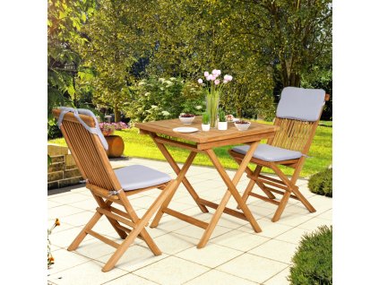 Drevený balkónový set Bristol - teak