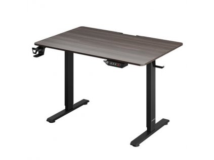 Výškovo nastaviteľný kancelársky stôl hnedý - 160x75x118 cm