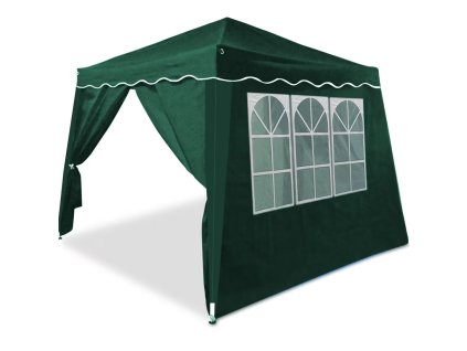 Záhradný altánok Capri 3x3 m - 2 bočné steny - zelený