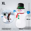 Nafukovací snehuliak 120 cm rozmery