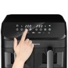 Teplovzdušná fritéza 9 L - čierna ovládanie