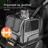 Prenosná taška pre mačky 44x34x31 cm - sivá Nosenie