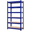 Sada 2 ks 6-policových regálov - modrá